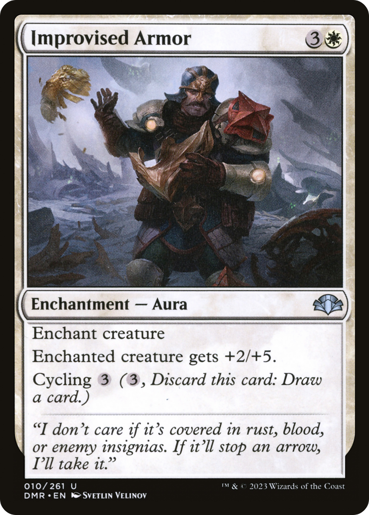 Improvised Armor (DMR-010) [Dominaria Remastered]