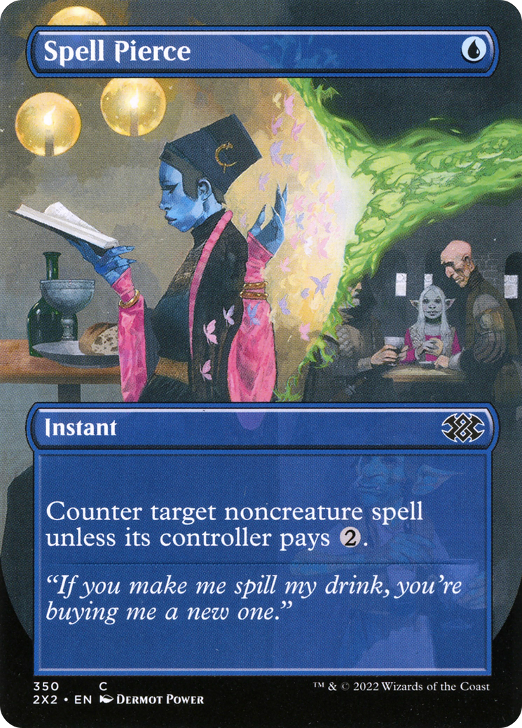 Spell Pierce (Borderless) (2X2-350) [Double Masters 2022]