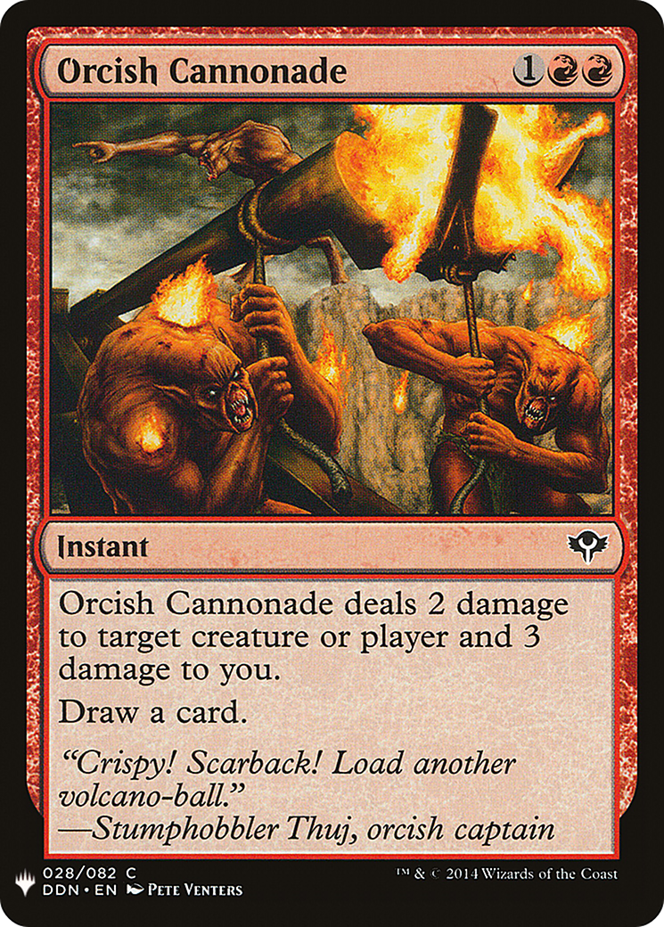 Orcish Cannonade (LIST-DDN-28) [The List]