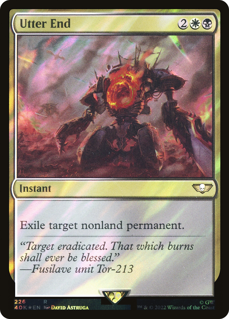Utter End (40K-226★) [Warhammer 40,000 Commander] Foil