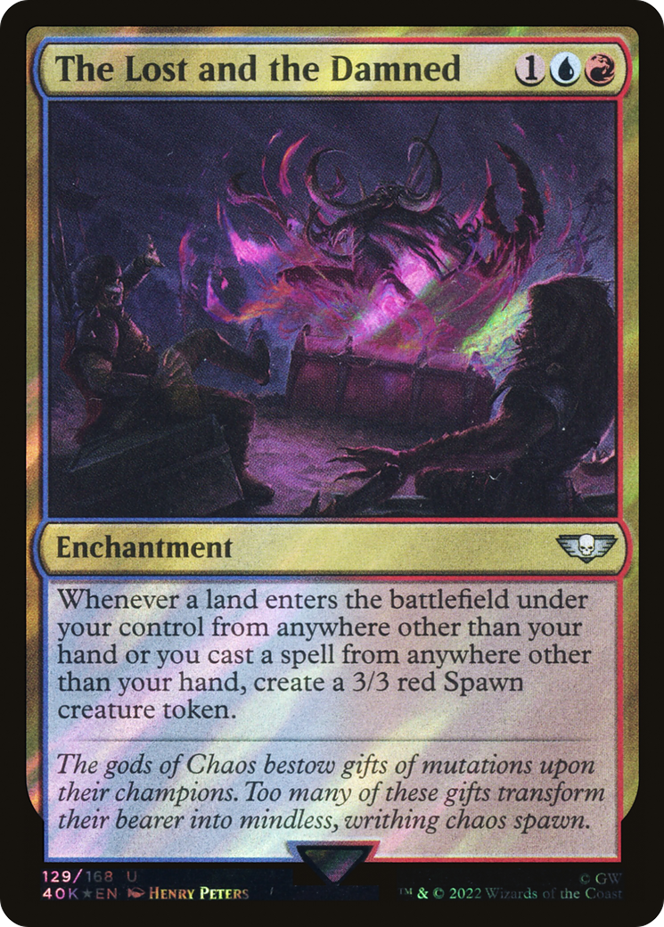 The Lost and the Damned (Surge Foil) (40K-129) [Warhammer 40,000 Commander] Foil