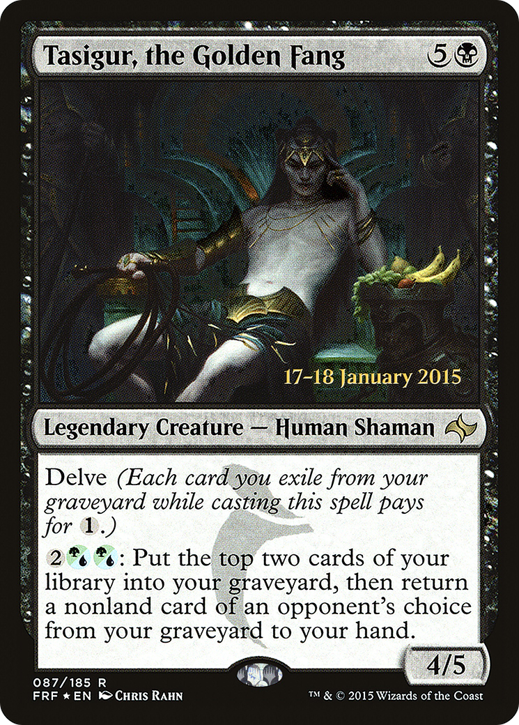 Tasigur, the Golden Fang (PRE-87S) [Fate Reforged Promos] Foil