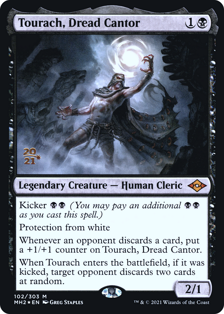 Tourach, Dread Cantor (PRE-102S) [Modern Horizons 2 Promos] Foil