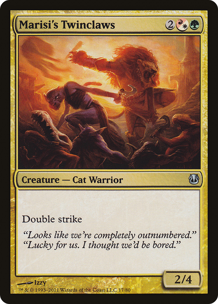 Marisi's Twinclaws (DDH-017) [Duel Decks: Ajani vs. Nicol Bolas]