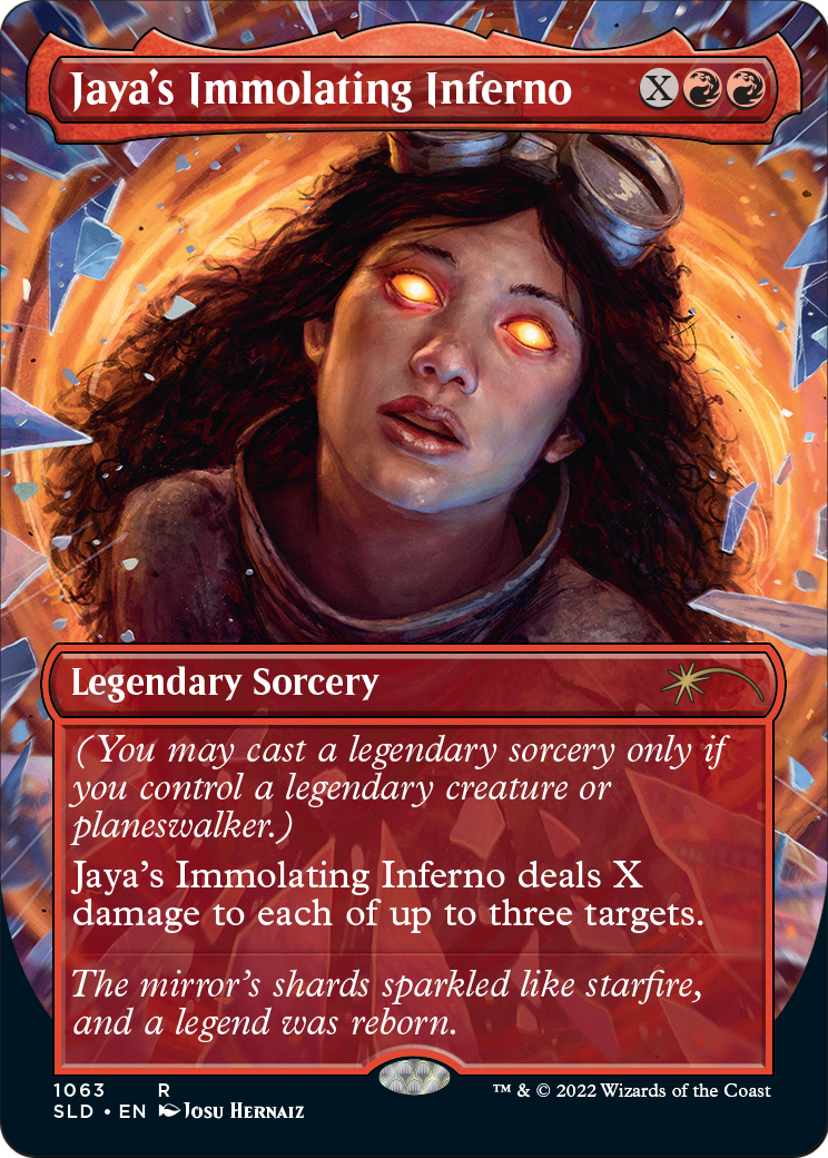 Jaya's Immolating Inferno (SLD-1063) (Borderless) [Secret Lair Drop]