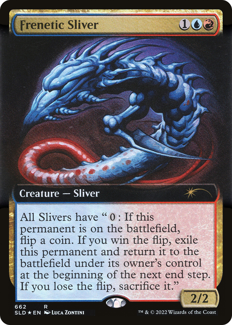 Frenetic Sliver (SLD-662) [Secret Lair Drop]: (Extended Art) Foil
