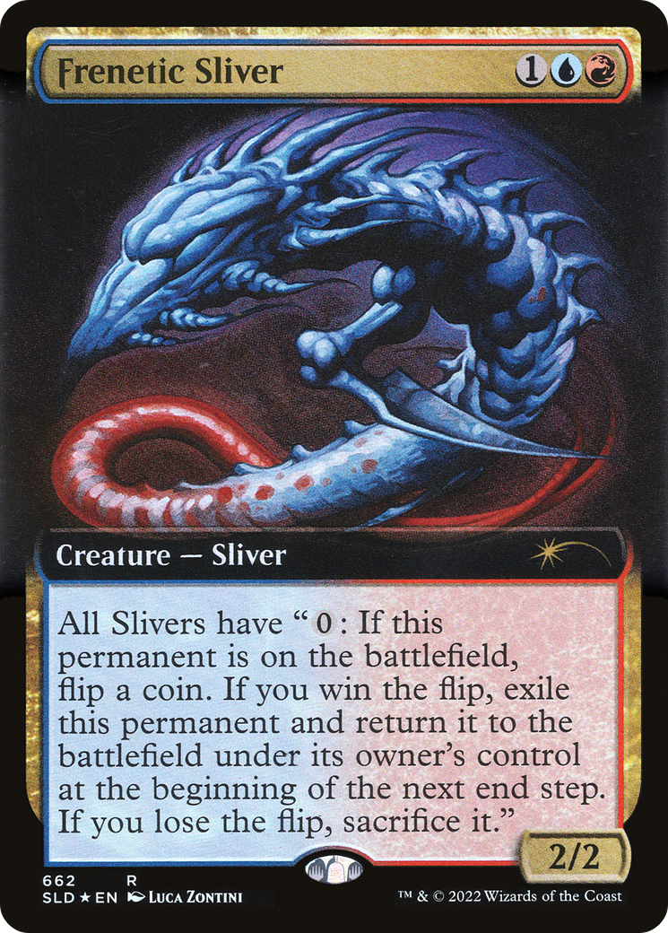Frenetic Sliver (Extended Art) (SLD-662) [Secret Lair Drop] Foil