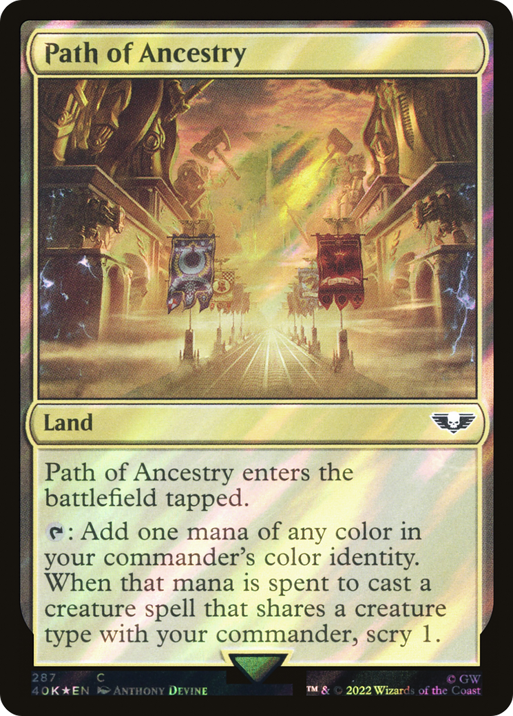 Path of Ancestry (Surge Foil) (40K-287) [Warhammer 40,000 Commander] Foil