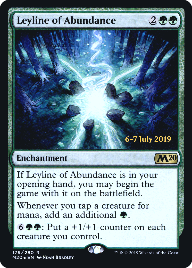Leyline of Abundance (PRE-179S) [Core Set 2020 Promos] Foil