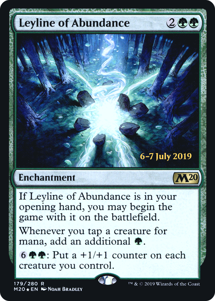 Leyline of Abundance (PRE-179S) [Core Set 2020 Promos] Foil