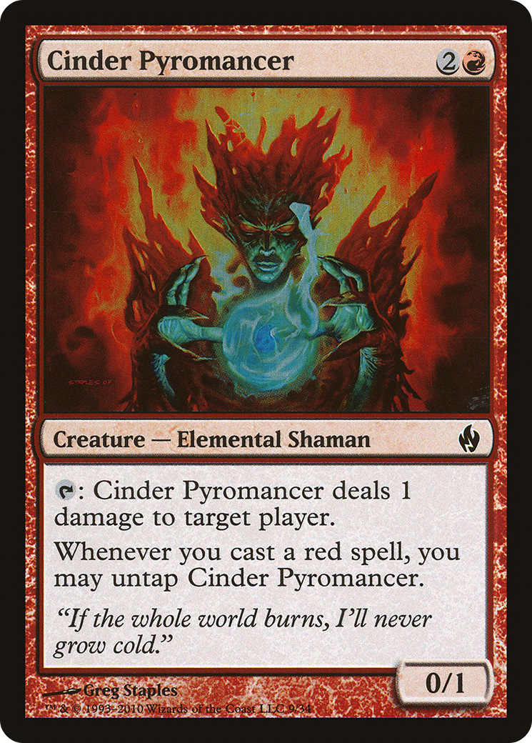 Cinder Pyromancer (PD2-009) [Premium Deck Series: Fire and Lightning] Foil