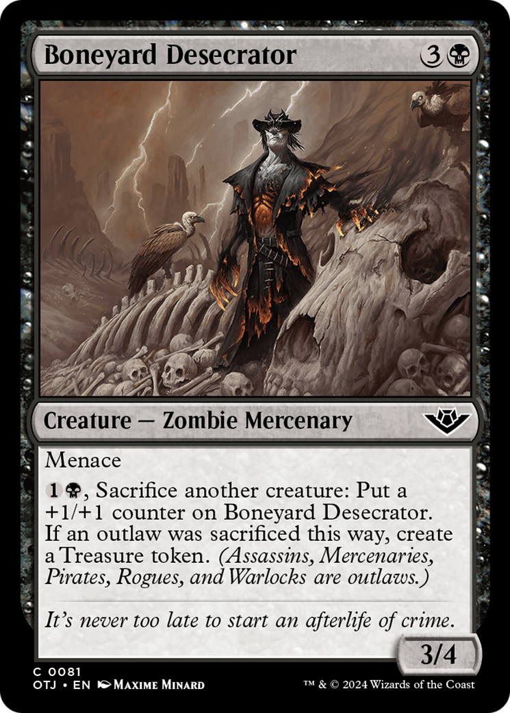 Boneyard Desecrator (OTJ-081) [Outlaws of Thunder Junction] Foil