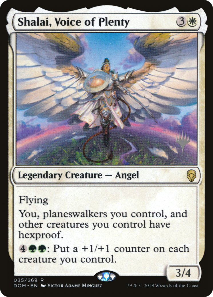 Shalai, Voice of Plenty (PPM20-35P) [Dominaria Promos] Foil