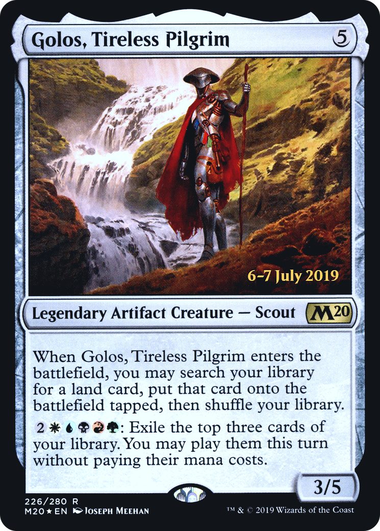 Golos, Tireless Pilgrim (PRE-226S) [Core Set 2020 Promos] Foil