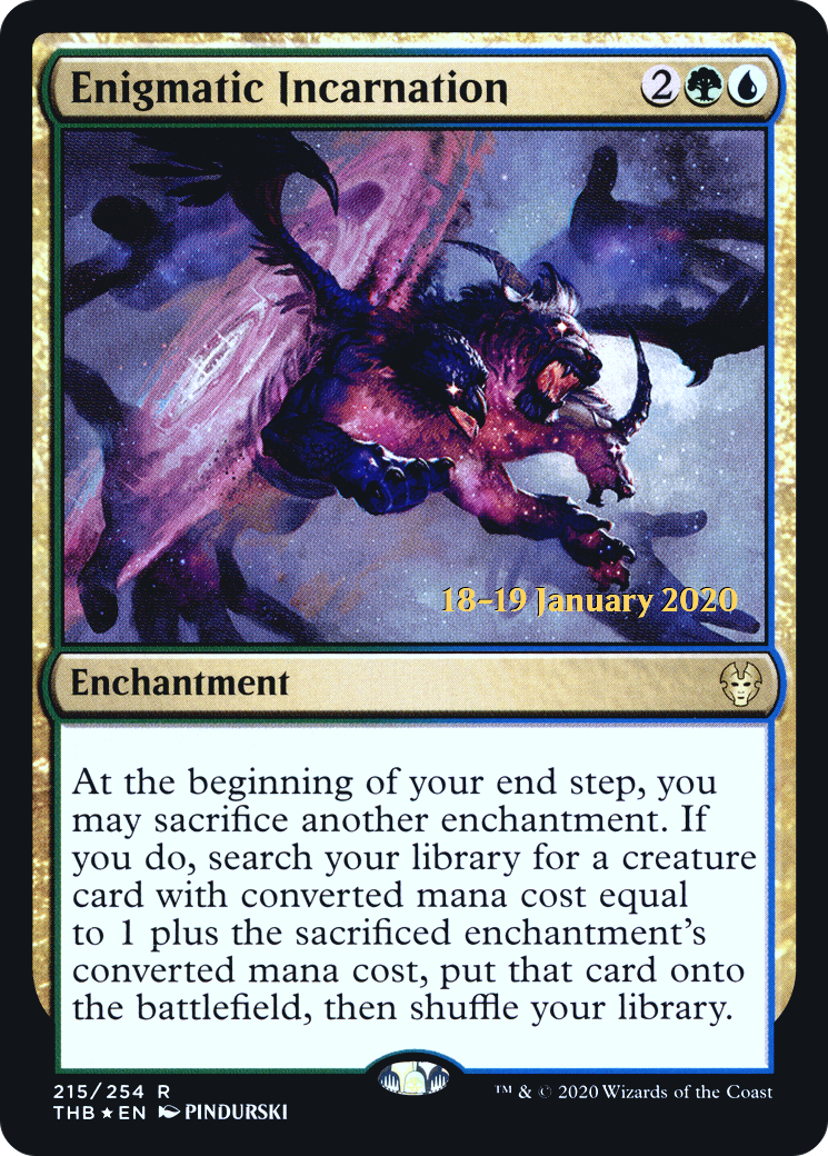 Enigmatic Incarnation (PRE-215S) [Theros Beyond Death Promos] Foil