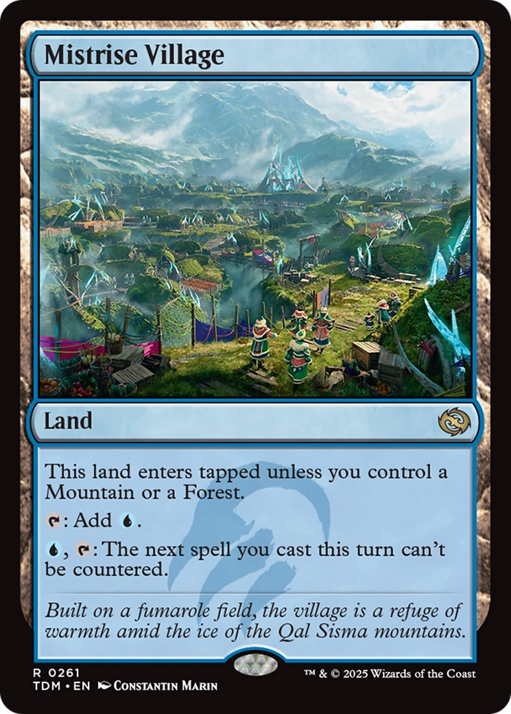 Mistrise Village (TDM-261) [Tarkir: Dragonstorm] Foil