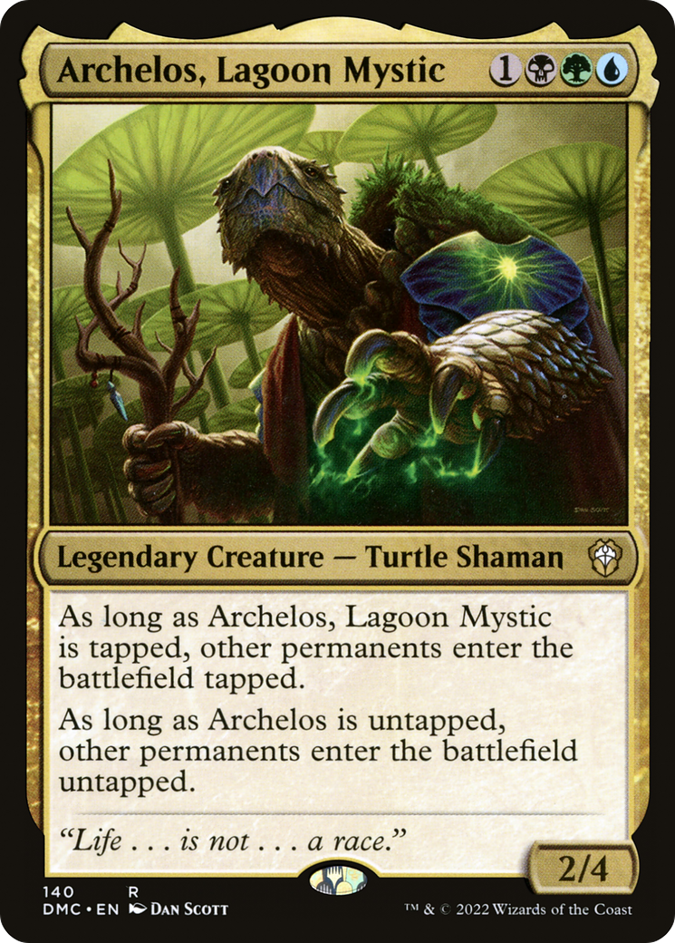 Archelos, Lagoon Mystic (DMC-140) [Dominaria United Commander]