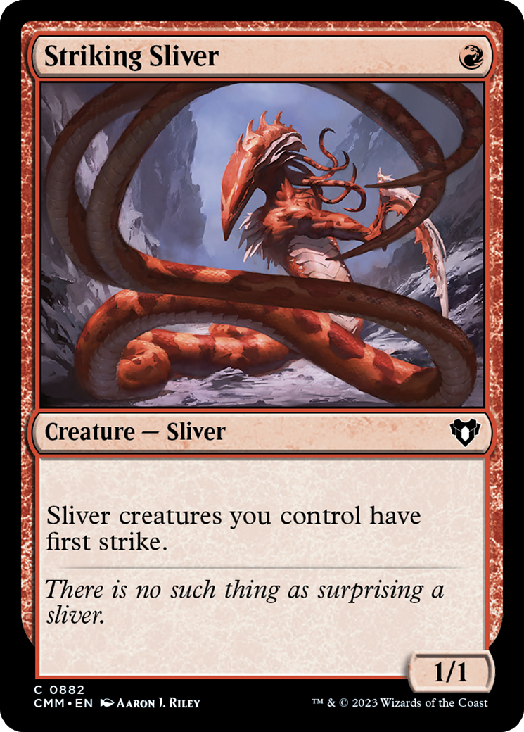 Striking Sliver (CMM-882) [Commander Masters]