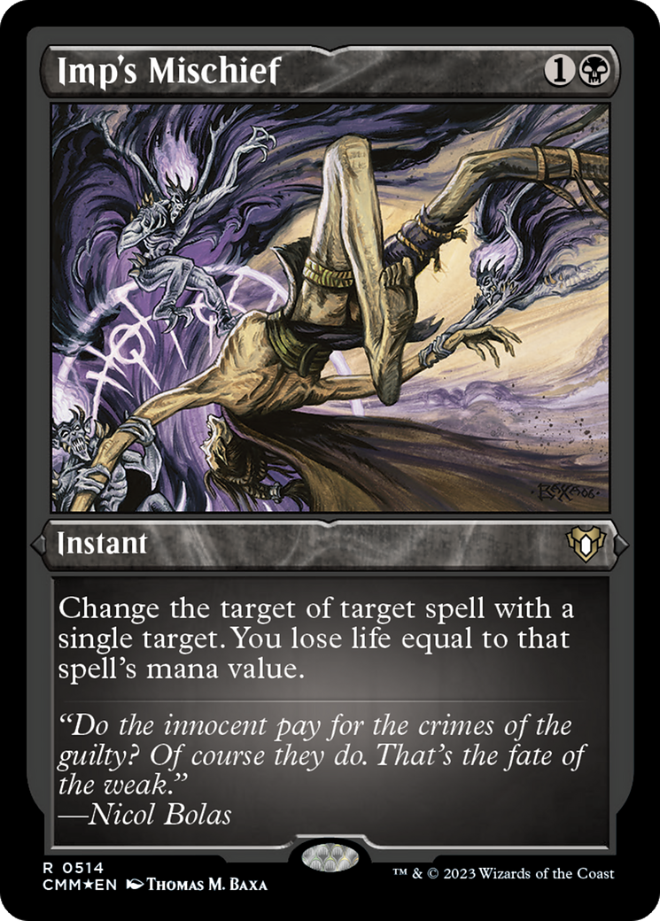 Imp's Mischief (CMM-514) [Commander Masters] Etched Foil