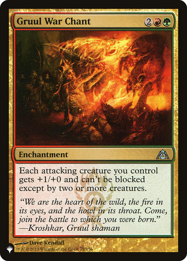 Gruul War Chant (LIST-DGM-75) [The List]