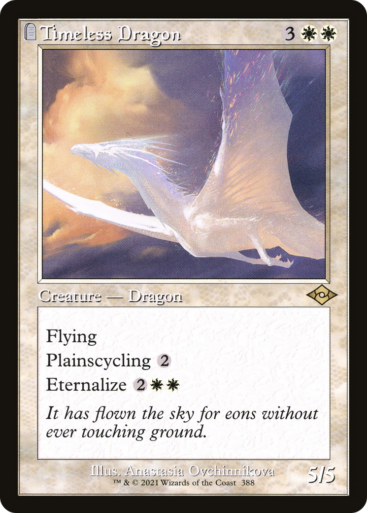 Timeless Dragon (MH2-388) [Modern Horizons 2]: (tombstone) Foil