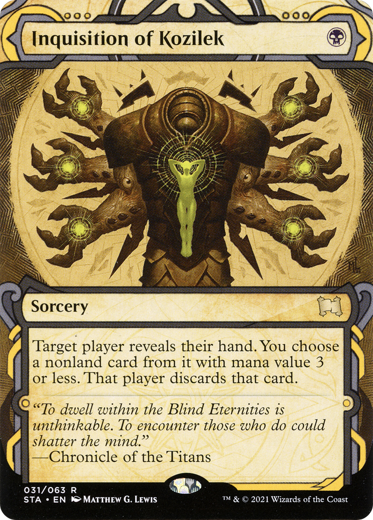 Inquisition of Kozilek (STA-031) (Showcase) (Borderless) [Strixhaven Mystical Archive]