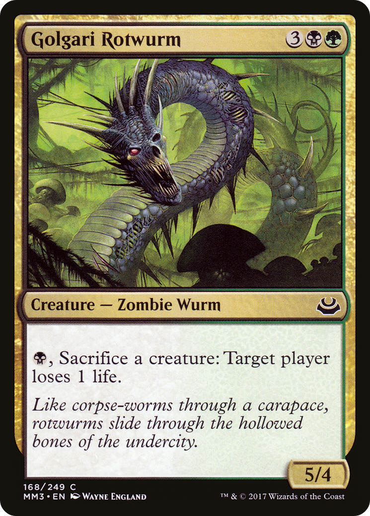Golgari Rotwurm (MM3-168) [Modern Masters 2017]