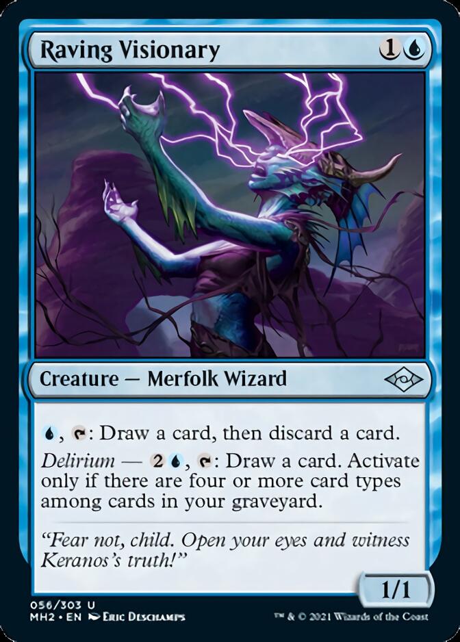 Raving Visionary (MH2-056) [Modern Horizons 2] Foil