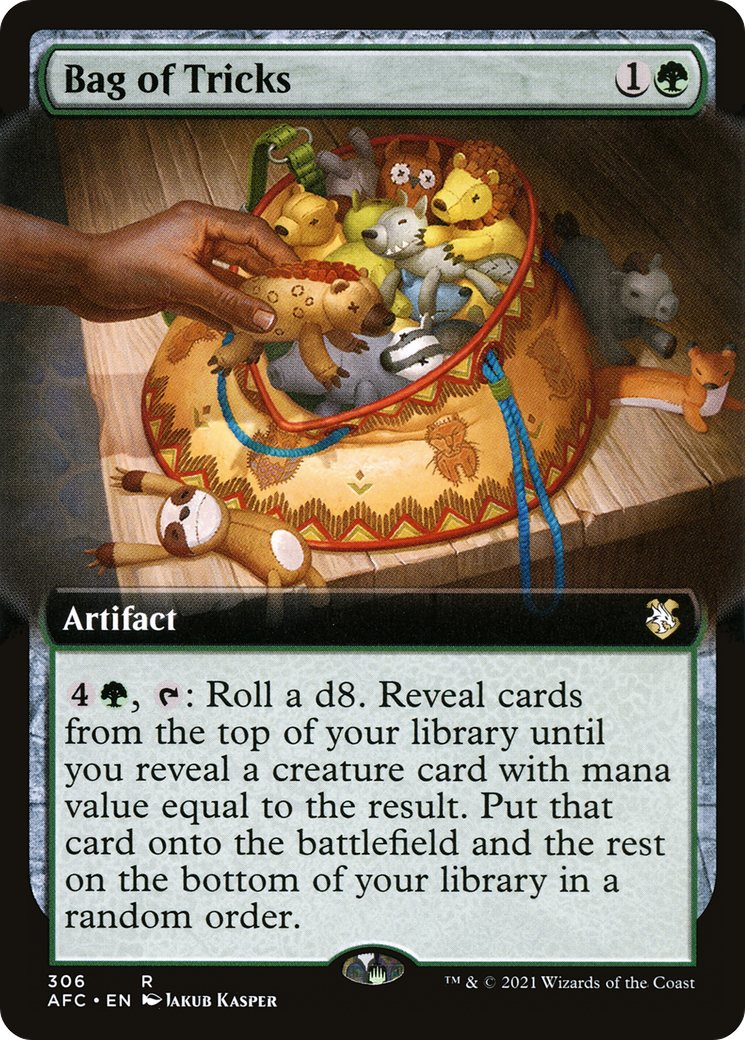 Bag of Tricks (AFC-306) [Forgotten Realms Commander]: (Extended Art)