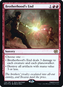 Brotherhood's End (PRE-128) [The Brothers' War Promos] Foil