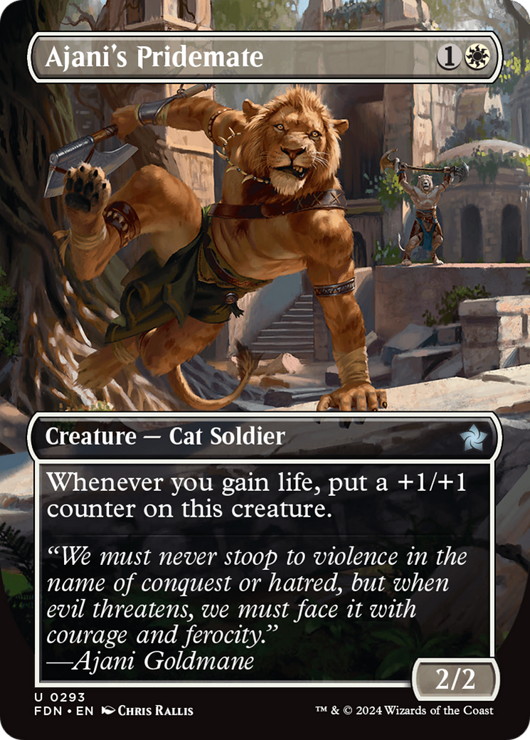 Ajani's Pridemate (FDN-293) [Foundations] (Borderless)