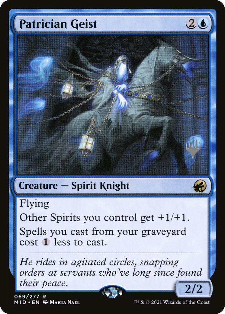 Patrician Geist (PPMID-69P) [Promo Pack: Innistrad: Midnight Hunt Promos]