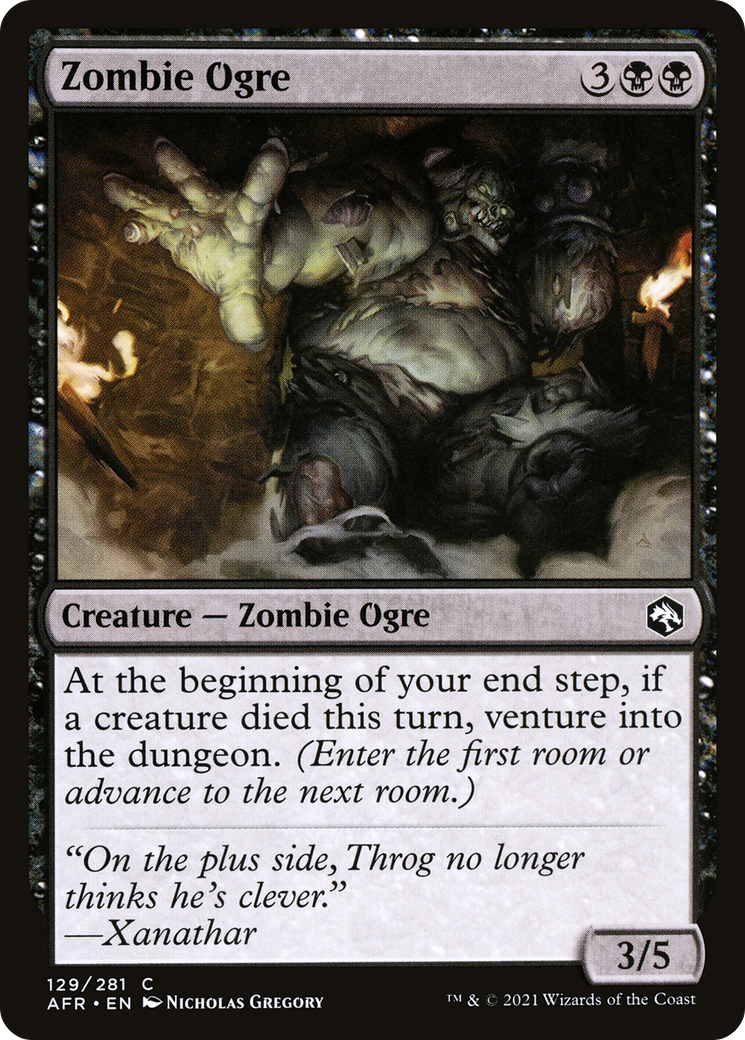 Zombie Ogre (AFR-129) [Adventures in the Forgotten Realms]