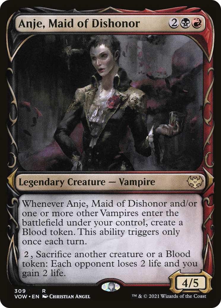 Anje, Maid of Dishonor (Showcase) (VOW-309) [Innistrad: Crimson Vow]