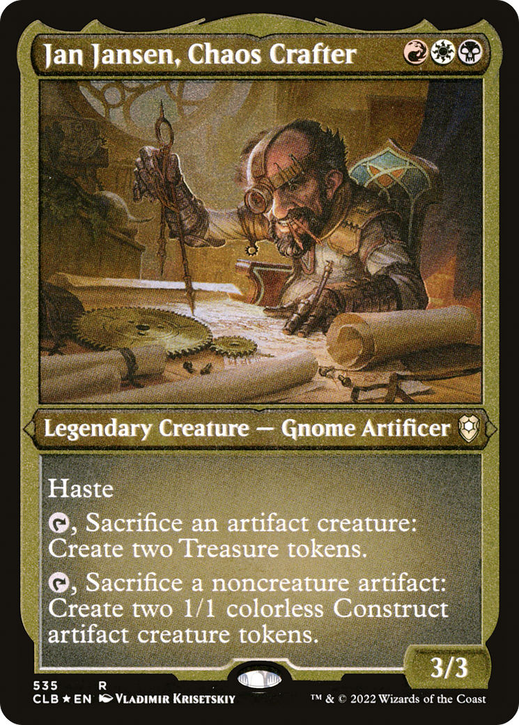Jan Jansen, Chaos Crafter (CLB-535) [Commander Legends: Battle for Baldur's Gate] Etched Foil