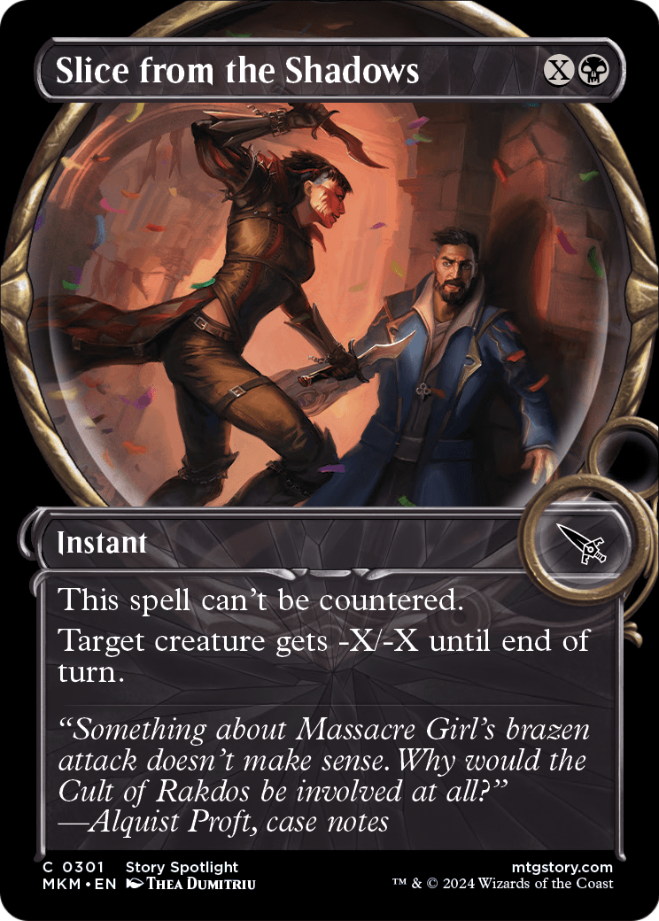 Slice from the Shadows (Showcase) (MKM-301) [Murders at Karlov Manor] Foil