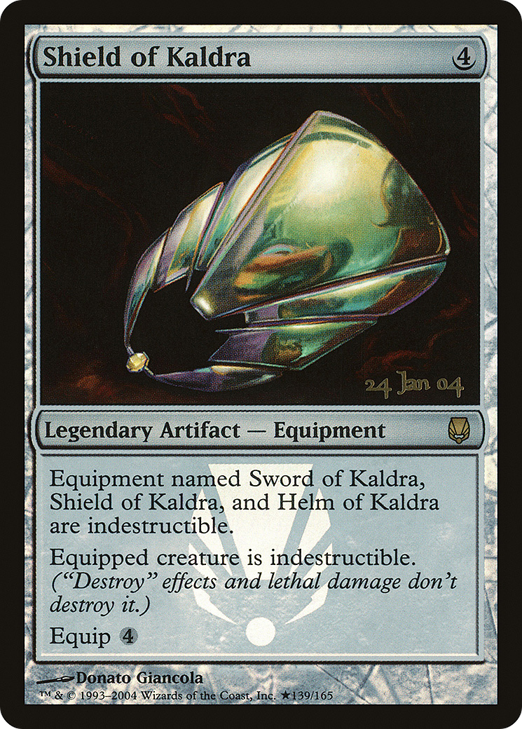 Shield of Kaldra (PRE-139) [Darksteel Promos] Foil