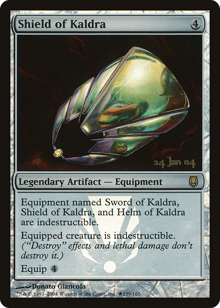 Shield of Kaldra (PRE-139★) [Darksteel Promos] Foil
