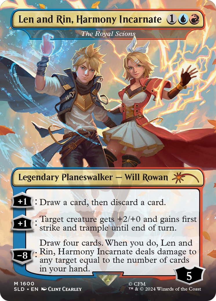 The Royal Scions (SLD-1600) [Secret Lair Drop] / Len and Rin, Harmony Incarnate (Borderless)