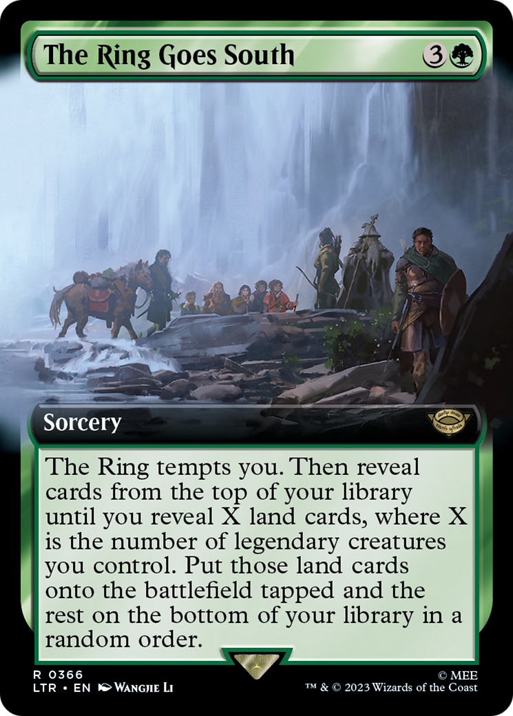 The Ring Goes South (LTR-366) [The Lord of the Rings: Tales of Middle-earth]: (Extended Art) Foil