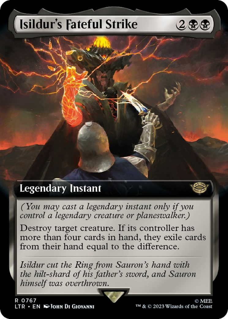 Isildur's Fateful Strike (LTR-767) [The Lord of the Rings: Tales of Middle-earth]: (Extended Art) Foil