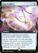 Lux Artillery (ONC-041) [Phyrexia: All Will Be One Commander]: (Extended Art)