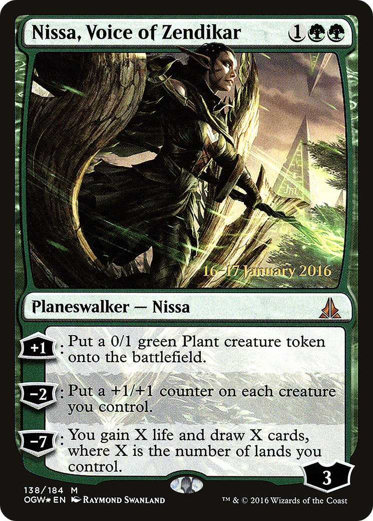 Nissa, Voice of Zendikar (PRE-138S) [Oath of the Gatewatch Promos] Foil