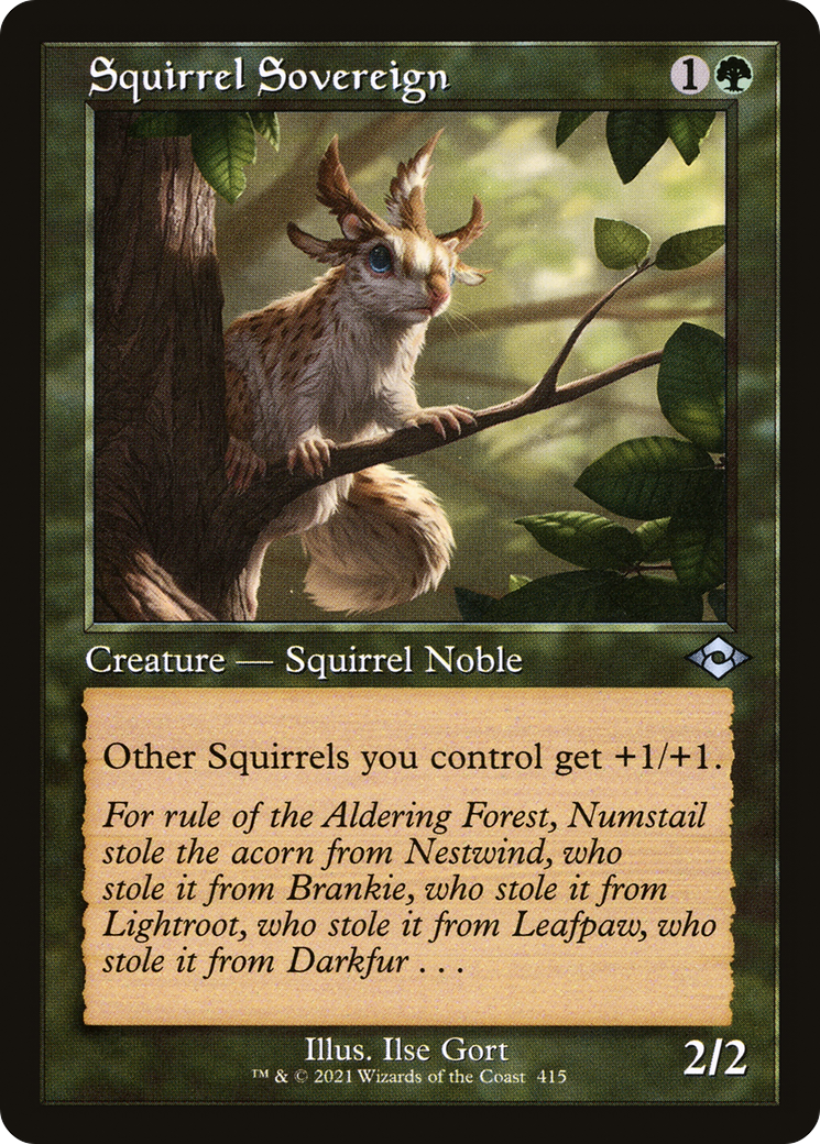 Squirrel Sovereign (Retro Frame) (MH2-415) [Modern Horizons 2] Foil