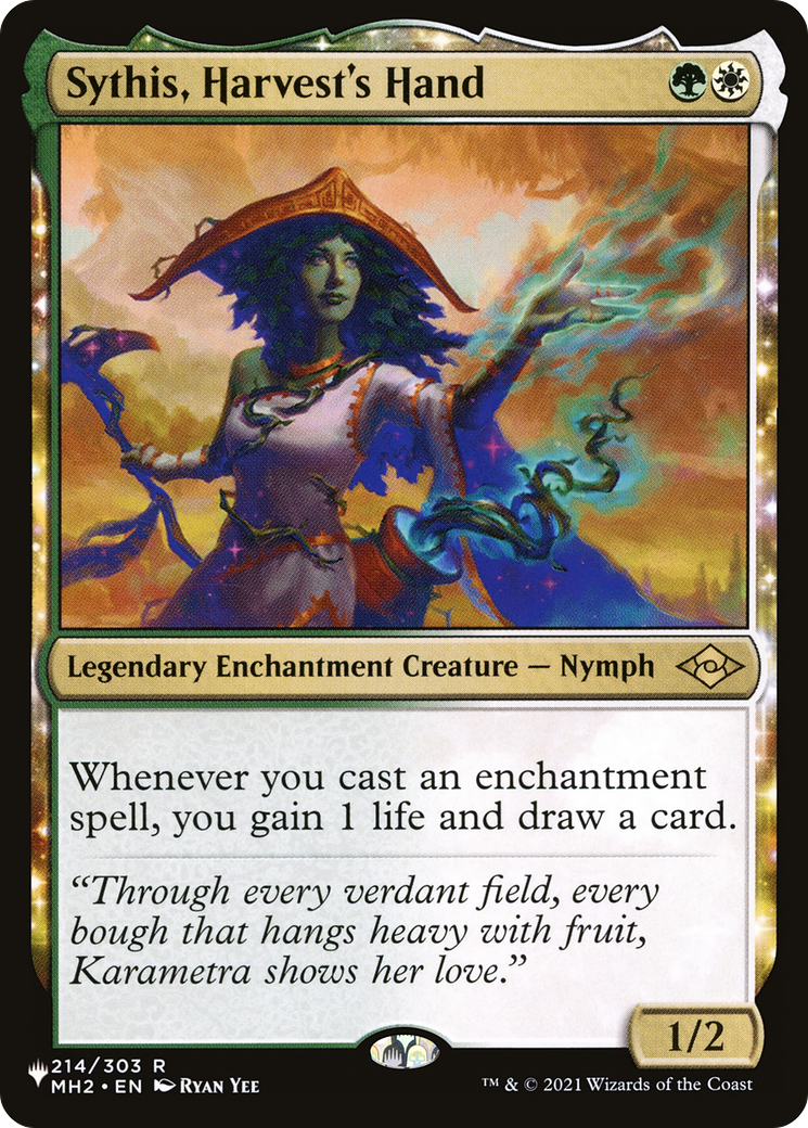 Sythis, Harvest's Hand (LIST-MH2-214) [The List]: (enchantment) Foil