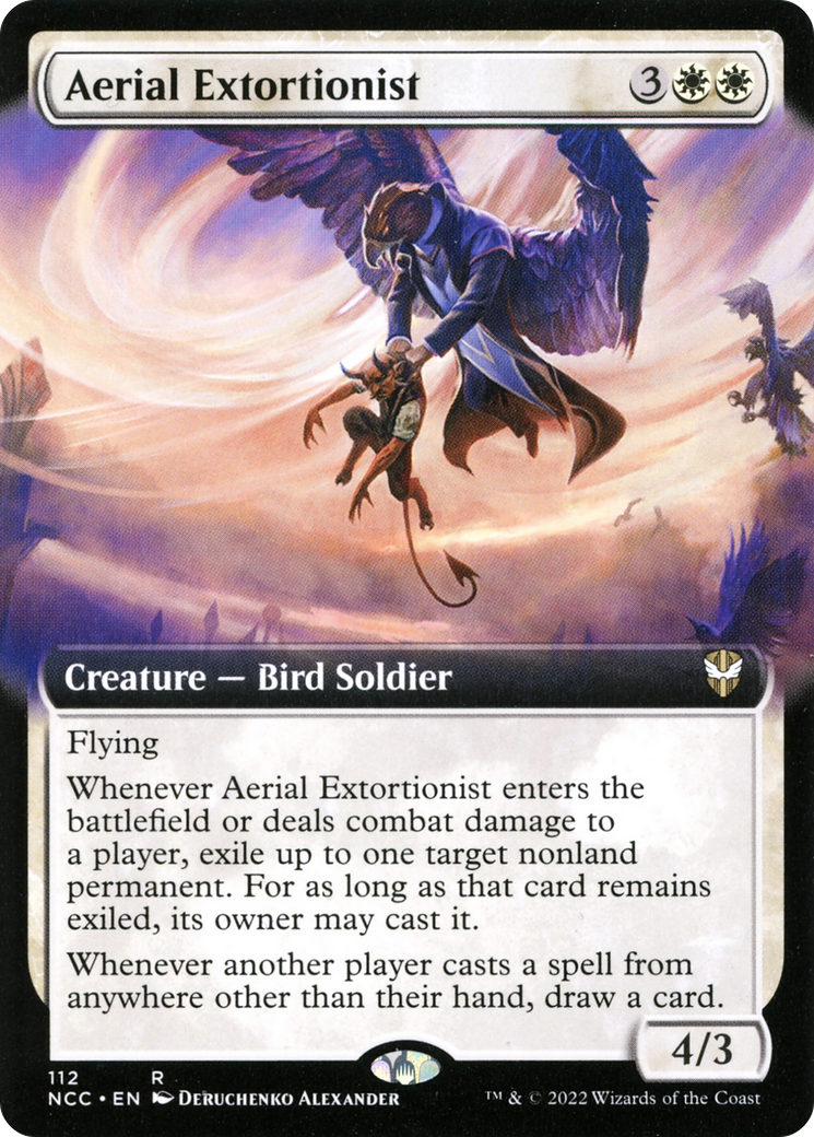 Aerial Extortionist (NCC-112) [New Capenna Commander]: (Extended Art)