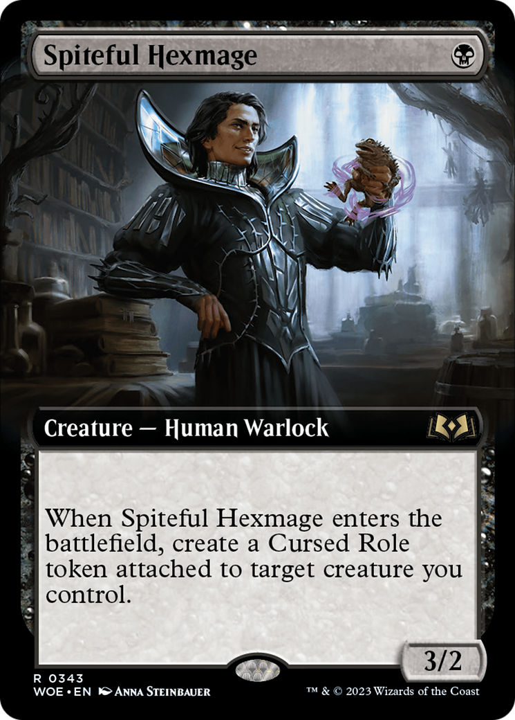 Spiteful Hexmage (WOE-343) [Wilds of Eldraine]: (Extended Art)