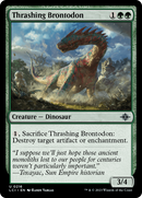 Thrashing Brontodon (LCI-216) [The Lost Caverns of Ixalan] Foil