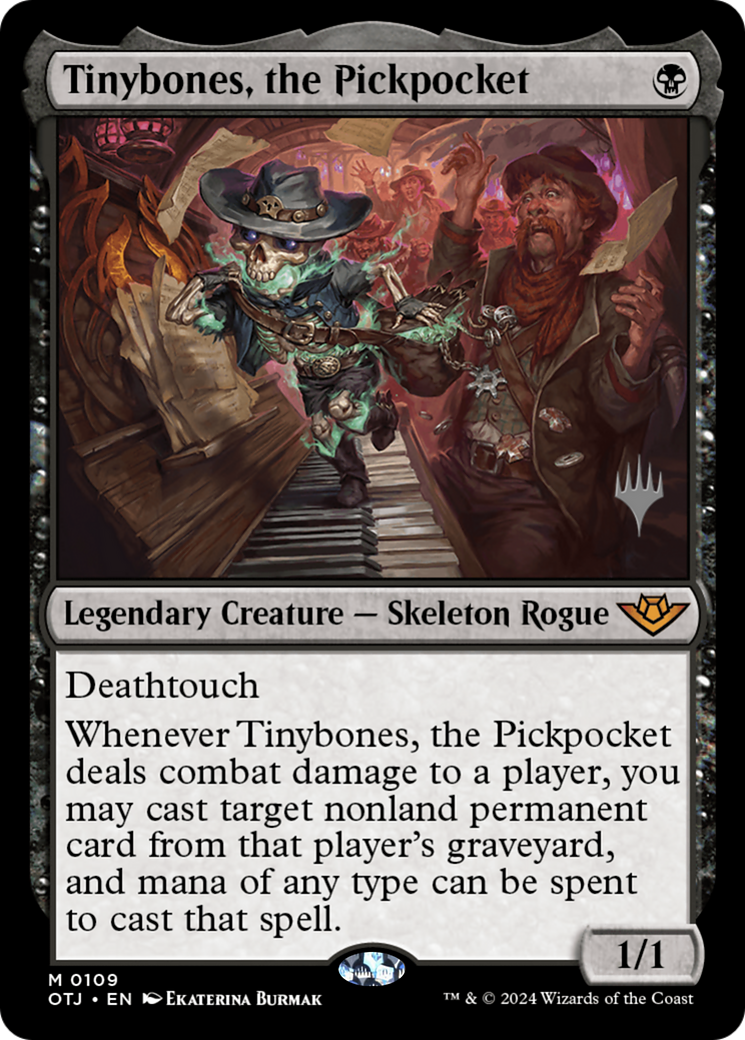 Tinybones, the Pickpocket (PPOTJ-109P) [Outlaws of Thunder Junction Promos]