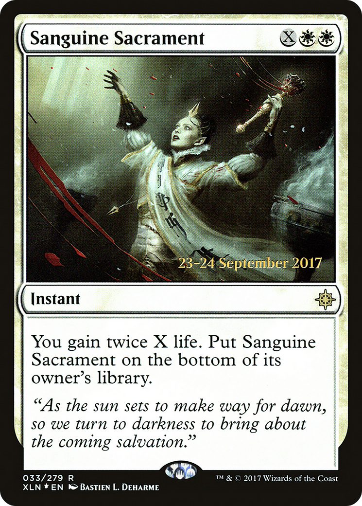 Sanguine Sacrament (PRE-33S) [Ixalan Promos] Foil